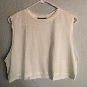 BRAND NEW! White Shein cropped tank top!